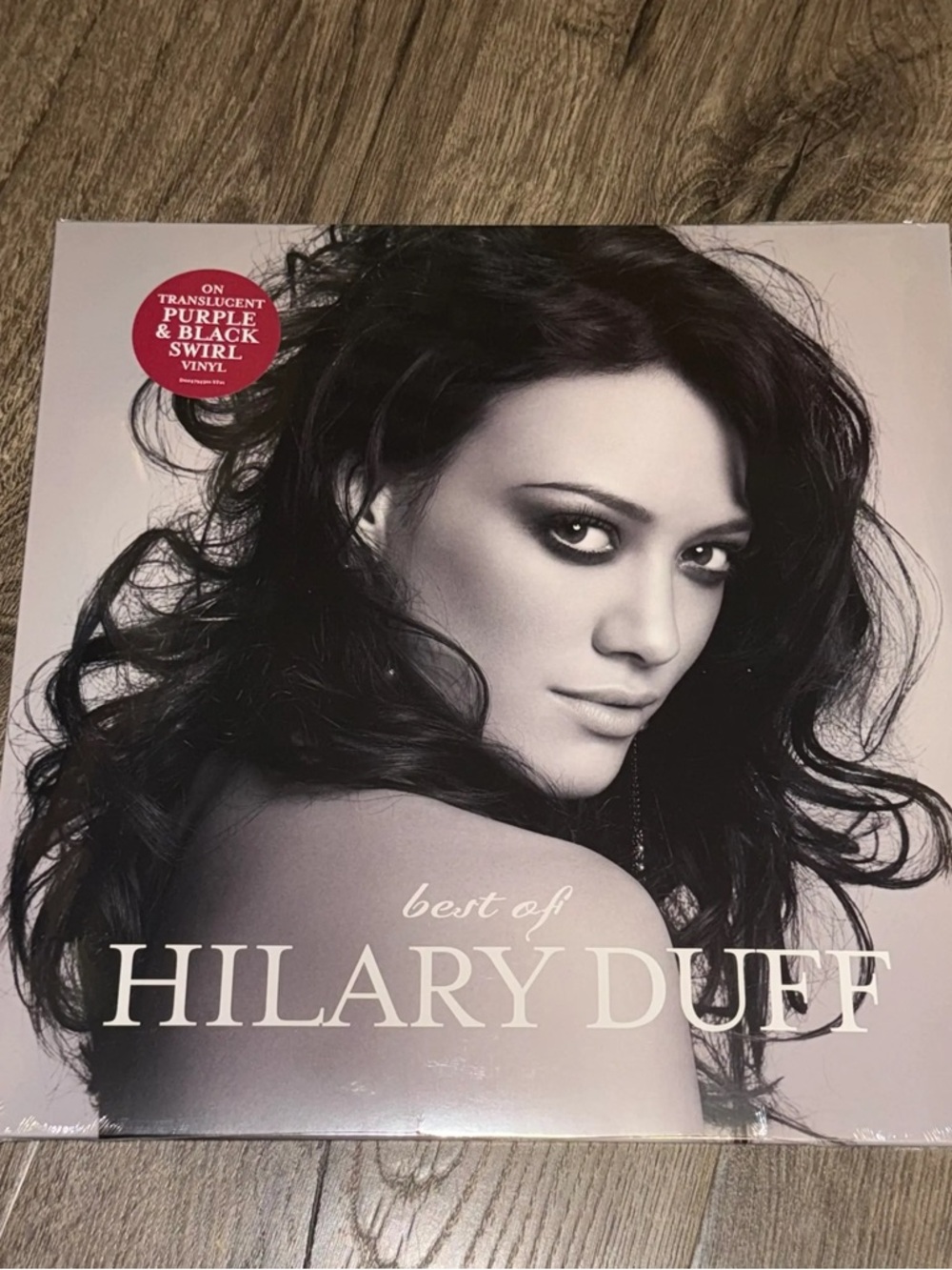 Best Of Vinyl Hilary Duff LP Vinyl Album - Limited Merlot Black Swirl NEW